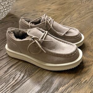 Zara Kids Tan Suede Shoes